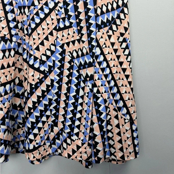 Susana Monaco multicolor triangle Pattern off shoulder mini dress size Small - Picture 4 of 8